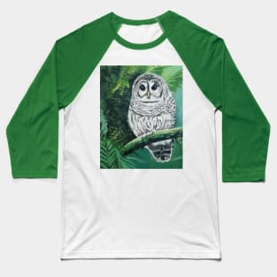 Barred Owl Baseball T-Shirt